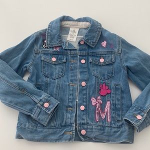 Disney Store little girls Minnie Mouse jean jacket